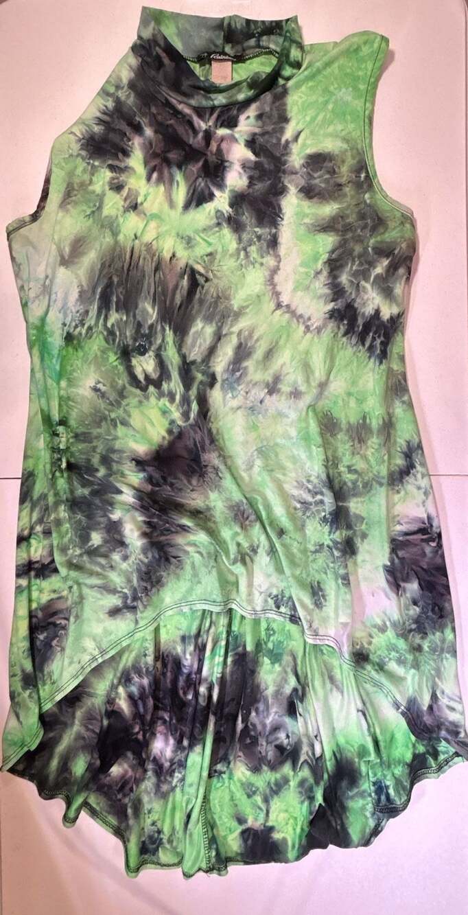 Rainbow Tie Dye Sleeveless Dress